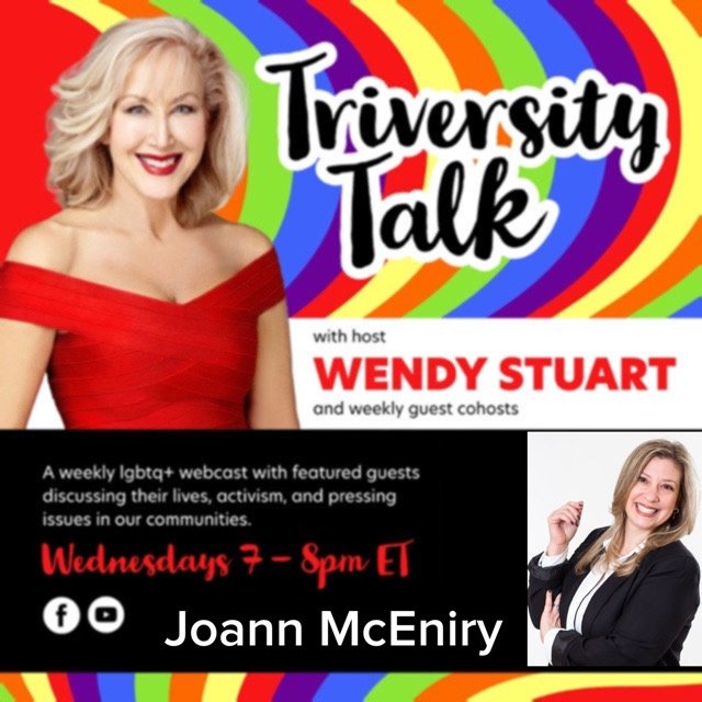 Joann McEniry Guests On TriVersity Talk! With Host Wendy Stuart 7 PM ET Wednesday, May 14th, 2025